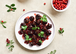 Festive Canine Feast: Cranberry & Turkey Meatballs