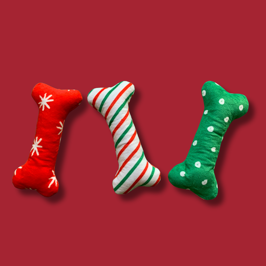 Holidays Squeaker Bone